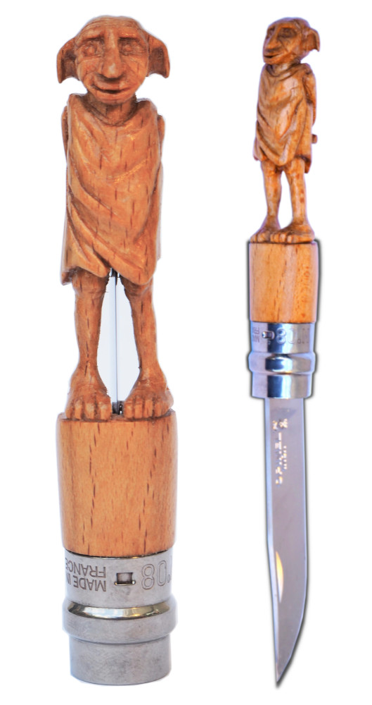 Opinel sculpté - Dobby, personnage de la sga Harry Potter